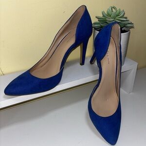 BCBGeneration Size 7.5 Cobalt Blue D’Orsay Pumps Pointed Toe Stiletto Heels